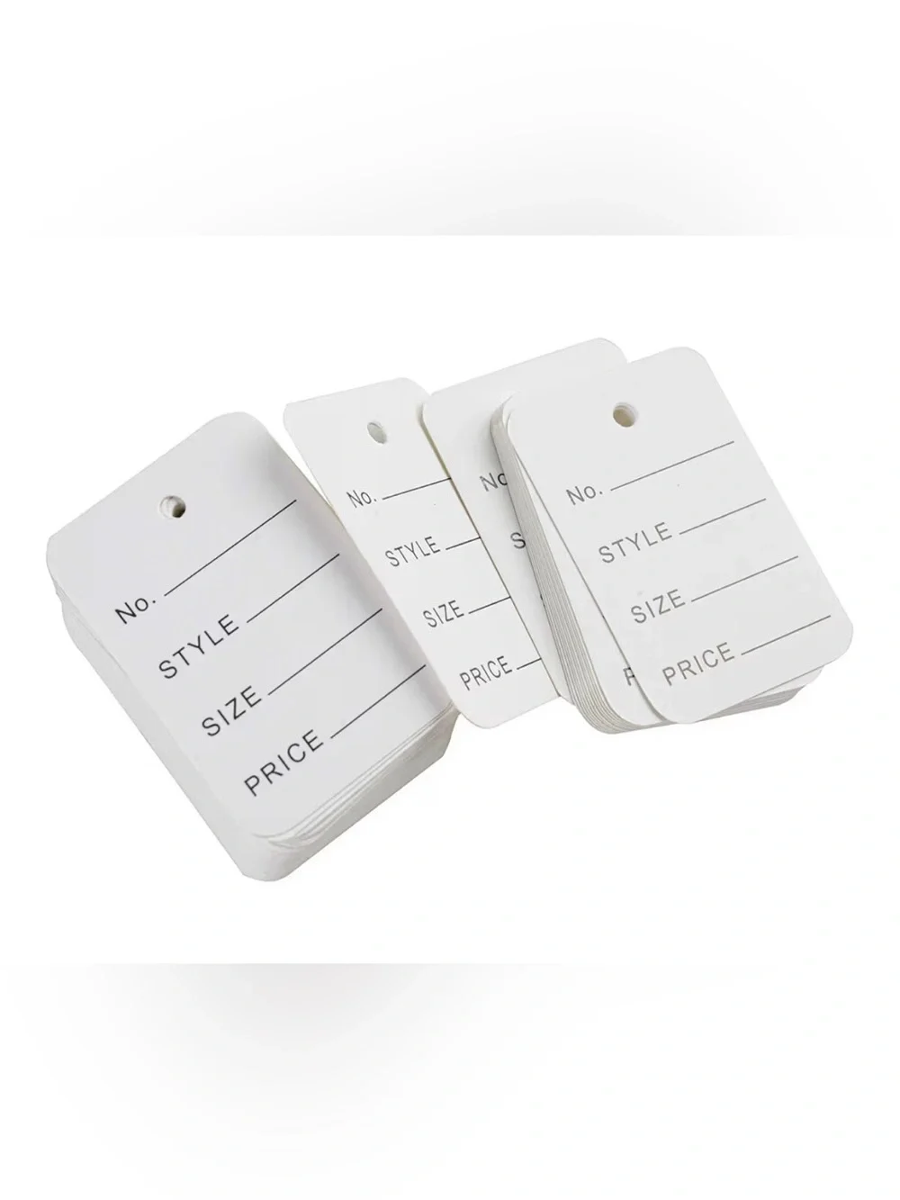 Blank Retail Price Tags (White) - Pack of 175 Tags